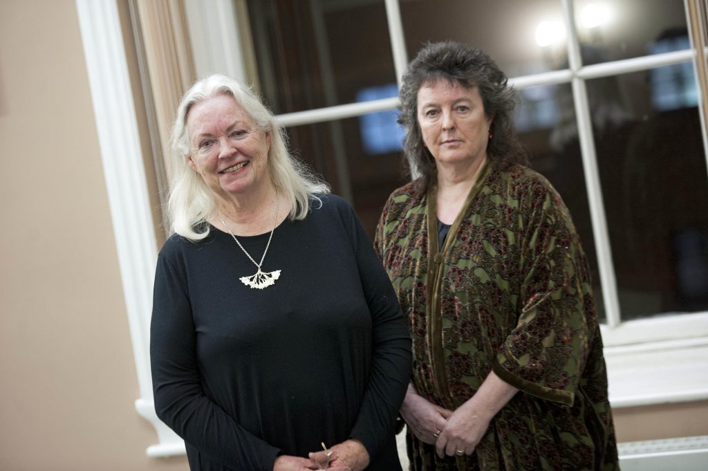 Carol Ann Duffy and Gillian Clarke at Dylan Thomas Centre in Swansea for readings and book signing.